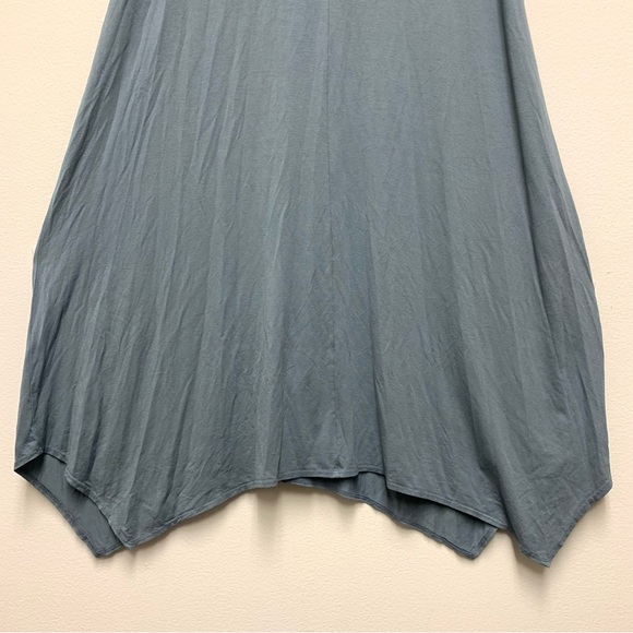 Eileen Fisher Viscose Jersey Calf-length Handkerchief Hem Tank Midi Dress Size S - Picture 10 of 12